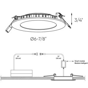 DALS CONNECT PRO Smart 6" Slim Recessed Panel – Image 3