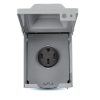 Prise NEMA 14-50R 50 A 125/250 V en boîtier métallique pour recharge de véhicules électriques et branchements de VR.